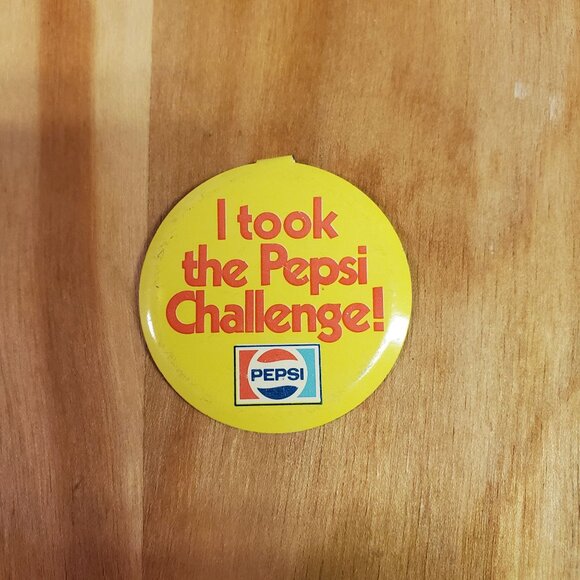 VTG "I Took The Pepsi Challenge" Collectible Badge Button 1980s Nostalgic Logo - Picture 2 of 4